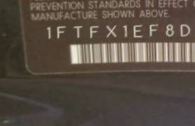 VIN 1FTFX1EF8DFB38316