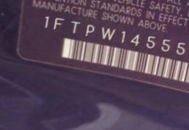 VIN 1FTPW14555FB06909