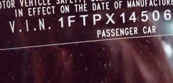 VIN 1FTPX14506NA38507