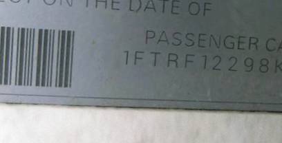 VIN 1FTRF12298KB94666