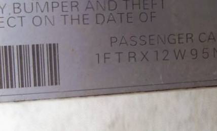 VIN 1FTRX12W95NB31173