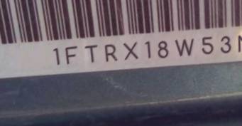 VIN 1FTRX18W53NA53723