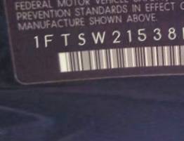 VIN 1FTSW21538EA92488