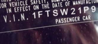 VIN 1FTSW21P96EA25070