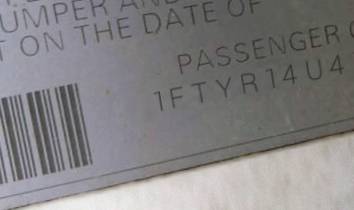 VIN 1FTYR14U41PA49111