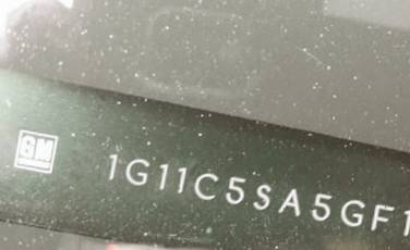 VIN 1G11C5SA5GF118348