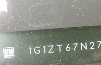 VIN 1G1ZT67N27F148721