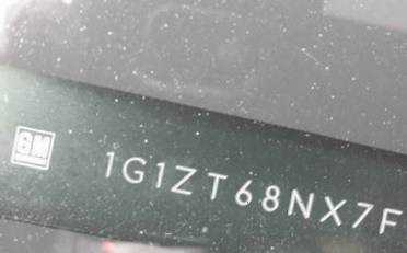 VIN 1G1ZT68NX7F110538