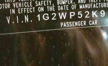 VIN 1G2WP52K91F106192