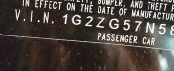 VIN 1G2ZG57N584235228