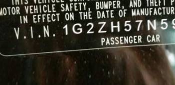 VIN 1G2ZH57N594162389