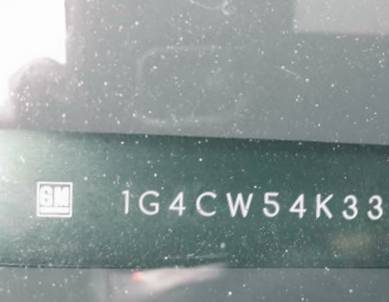 VIN 1G4CW54K334118427
