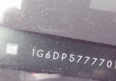 VIN 1G6DP577770143439