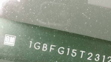 VIN 1GBFG15T231233539