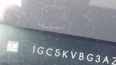 VIN 1GC5KVBG3AZ271798