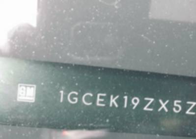 VIN 1GCEK19ZX5Z358524