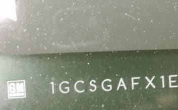 VIN 1GCSGAFX1E1184638