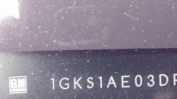 VIN 1GKS1AE03DR188653