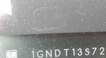 VIN 1GNDT13S722322645