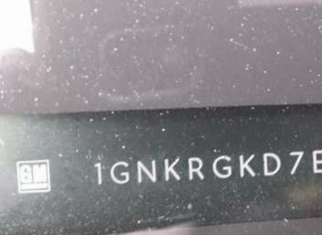 VIN 1GNKRGKD7EJ230022