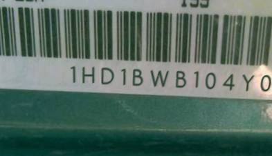 VIN 1HD1BWB104Y047932