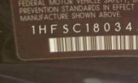 VIN 1HFSC18034A800629