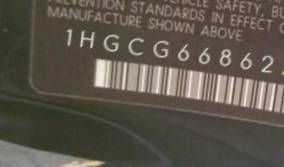 VIN 1HGCG66862A018557