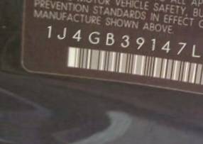 VIN 1J4GB39147L118769