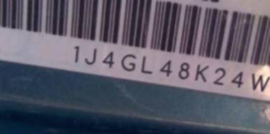 VIN 1J4GL48K24W213726