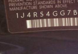 VIN 1J4RS4GG7BC532188