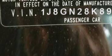 VIN 1J8GN28K89W539051