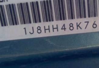 VIN 1J8HH48K76C226156