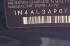 VIN 1N4AL3AP0FC208661