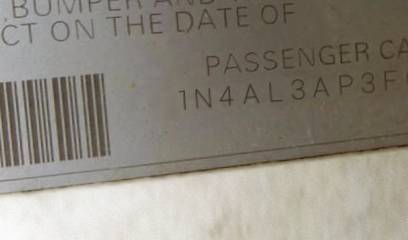 VIN 1N4AL3AP3FC437609