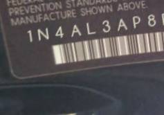 VIN 1N4AL3AP8EN387003