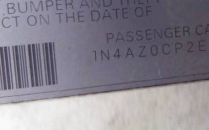 VIN 1N4AZ0CP2EC331340