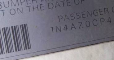 VIN 1N4AZ0CP4DC402312