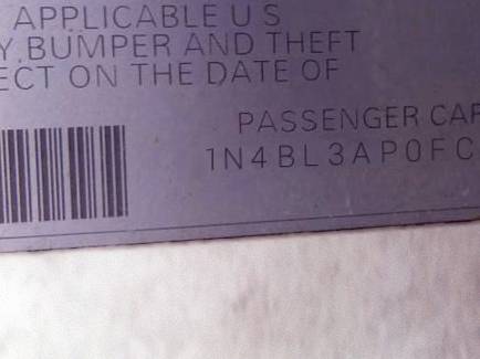 VIN 1N4BL3AP0FC476310