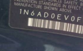 VIN 1N6AD0EV0FN734630