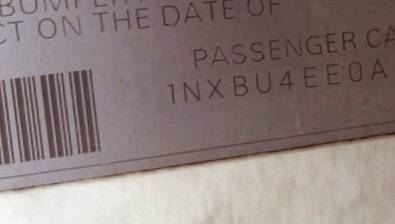 VIN 1NXBU4EE0AZ307246