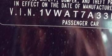 VIN 1VWAT7A33FC038503