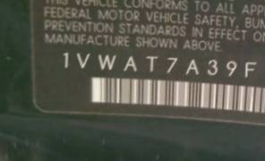 VIN 1VWAT7A39FC073644