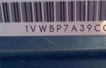 VIN 1VWBP7A39CC008832