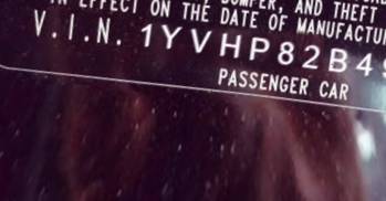 VIN 1YVHP82B495M22326