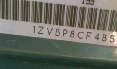 VIN 1ZVBP8CF4B5160078