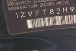 VIN 1ZVFT82H975306949