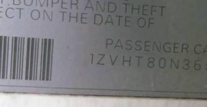 VIN 1ZVHT80N365154473