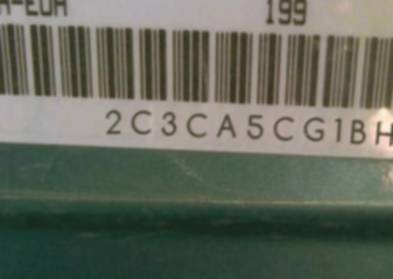 VIN 2C3CA5CG1BH529573