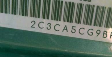 VIN 2C3CA5CG9BH534861