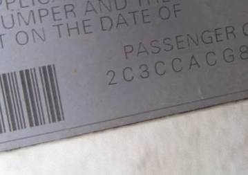 VIN 2C3CCACG8CH223040